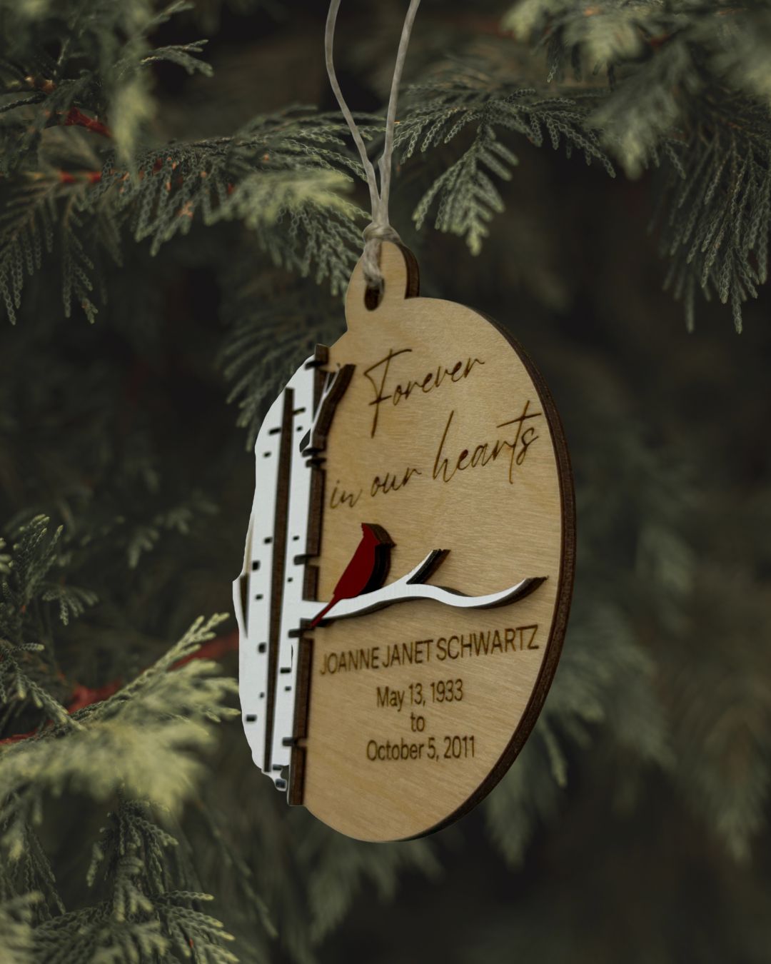 Memorial Ornament - Cardinal