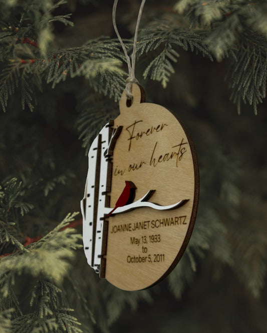 Memorial Ornament - Cardinal