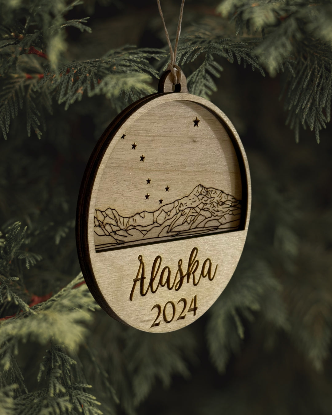 Stars Over Denali Ornament - Alaska 2024