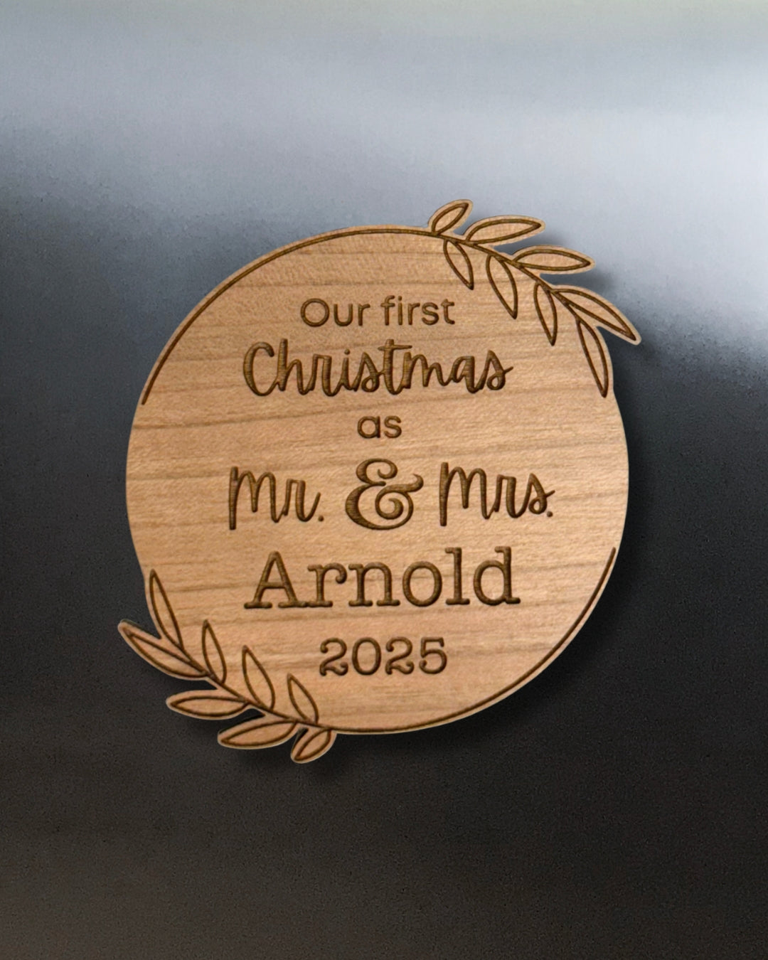 Our First Christmas as Mr. & Mrs. Ornament