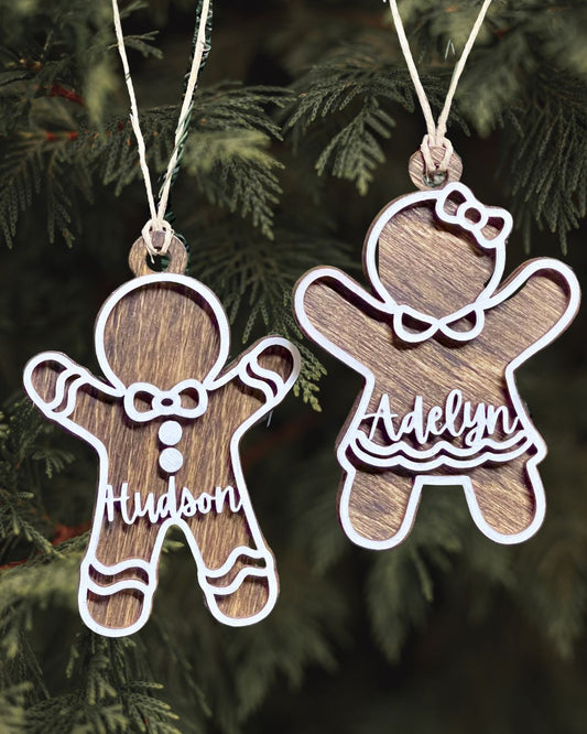 Gingerbread Ornaments - Personalized