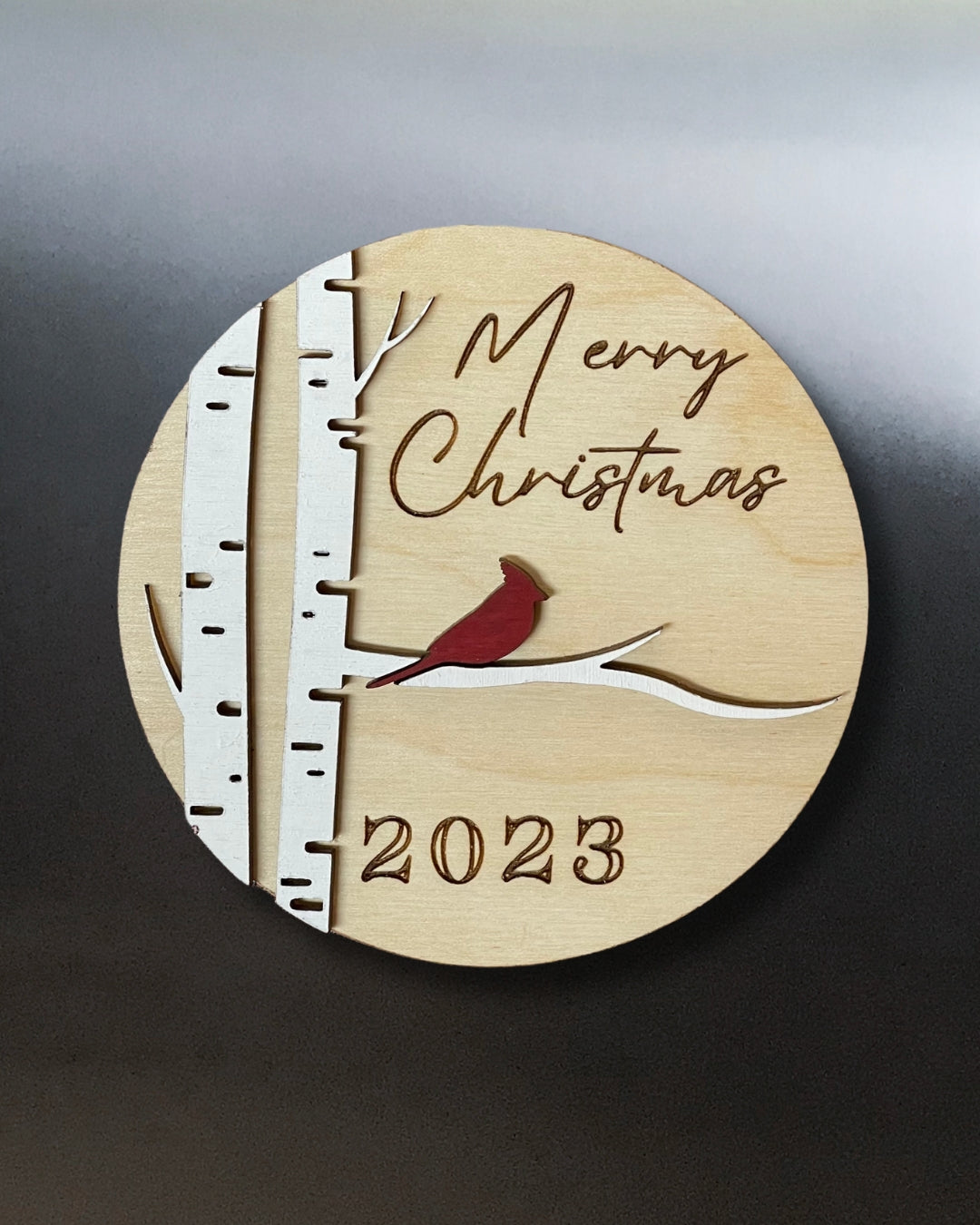 Christmas Cardinal Magnet