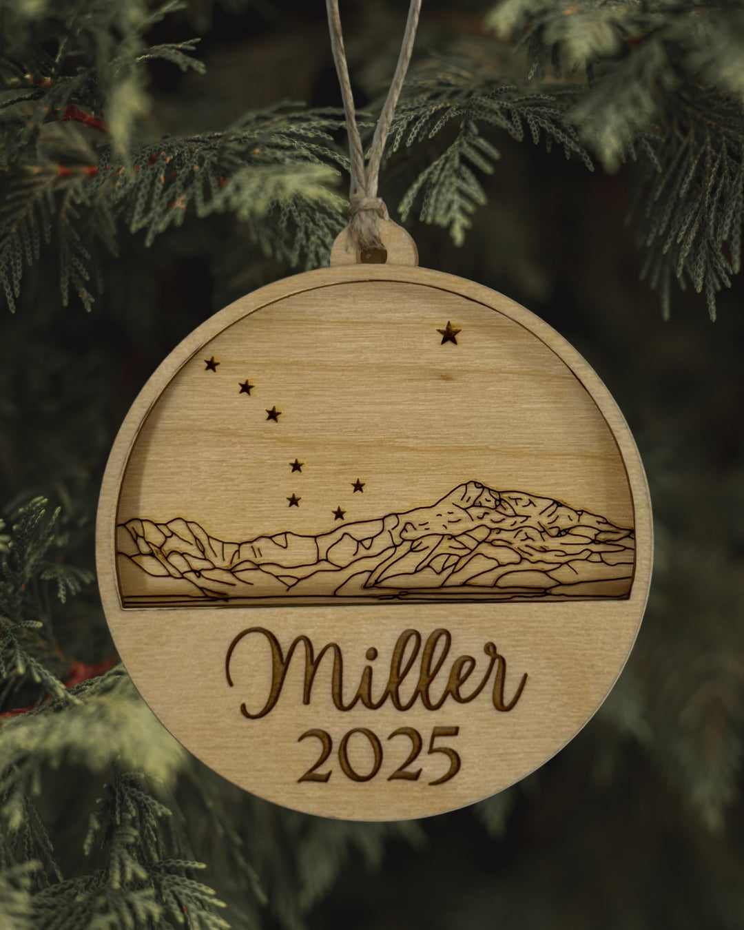Stars Over Denali Ornament - Personalized