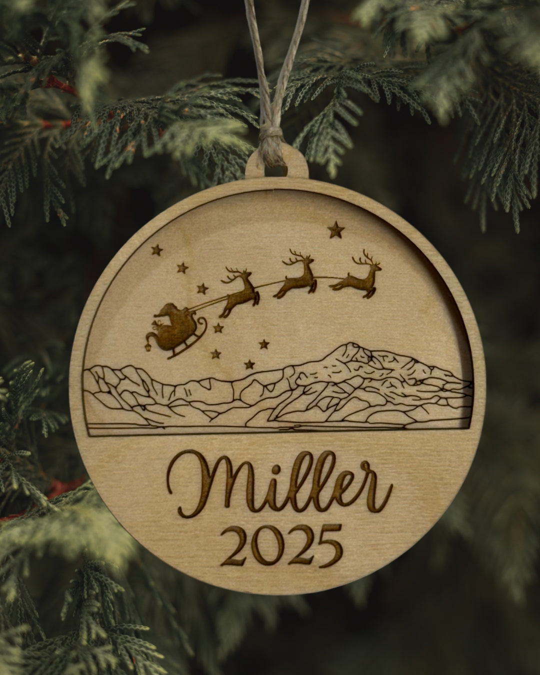 Stars Over Denali Ornament - Personalized