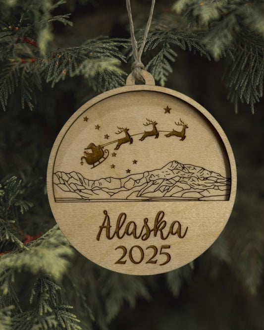 Stars Over Denali Ornament - Alaska 2025