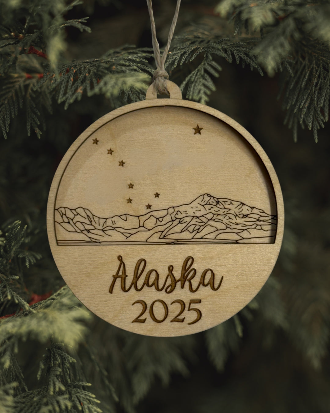 Stars Over Denali Ornament - Alaska 2025