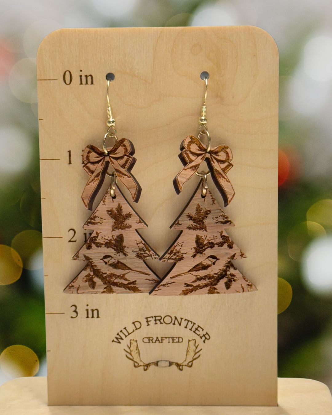 Vintage Christmas Tree Earrings