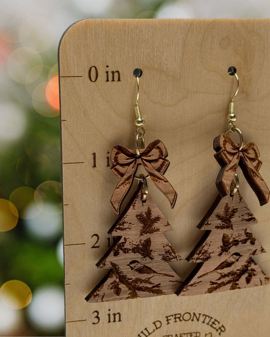 Vintage Christmas Tree Earrings
