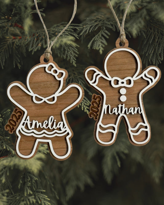 Gingerbread Ornaments - Personalized