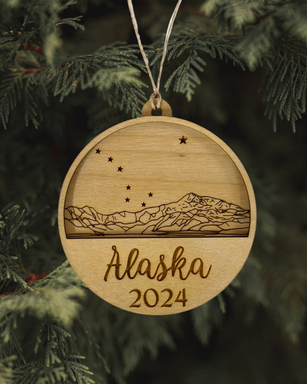 Stars Over Denali Ornament - Alaska 2024