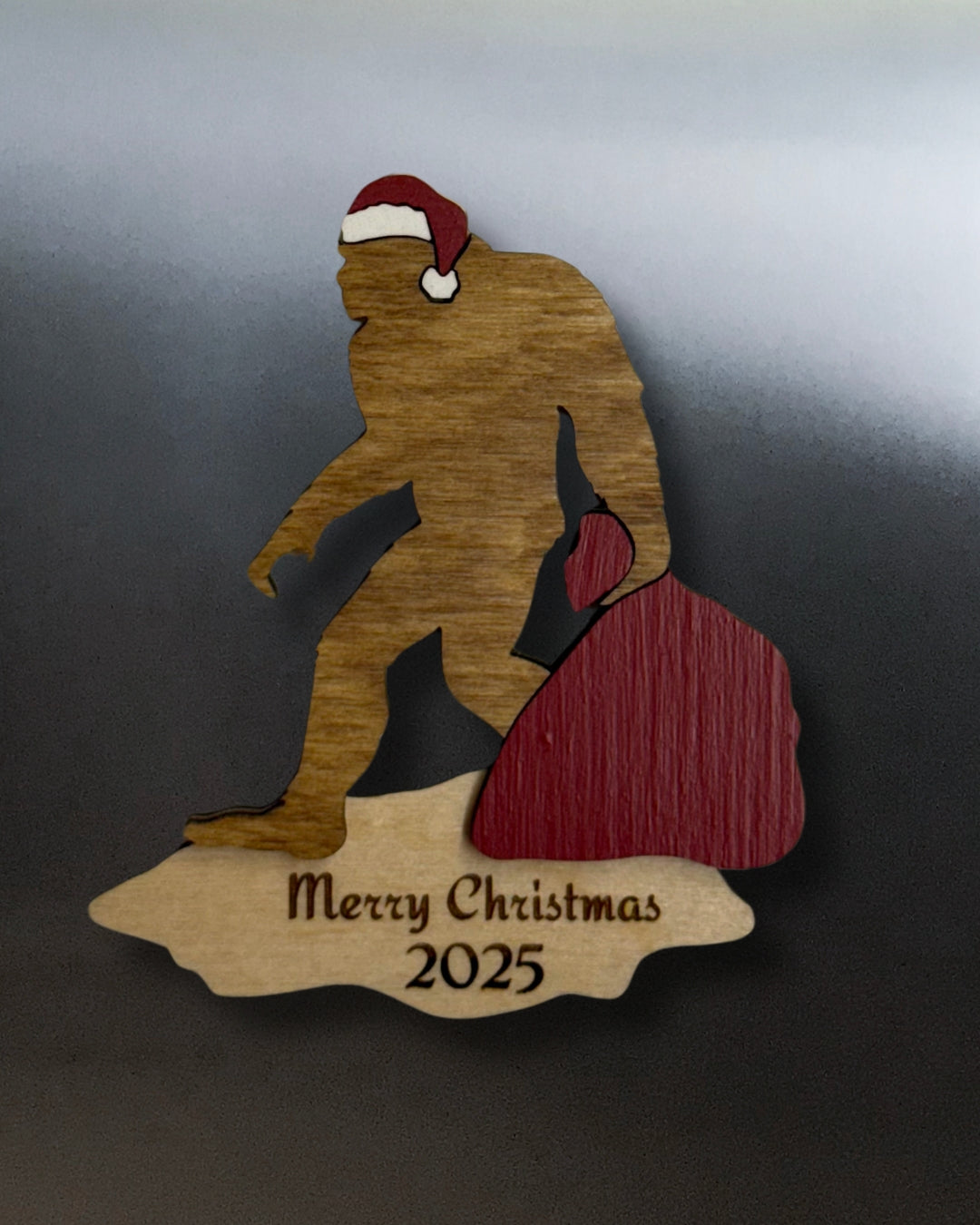Sasquatch Santa Ornament