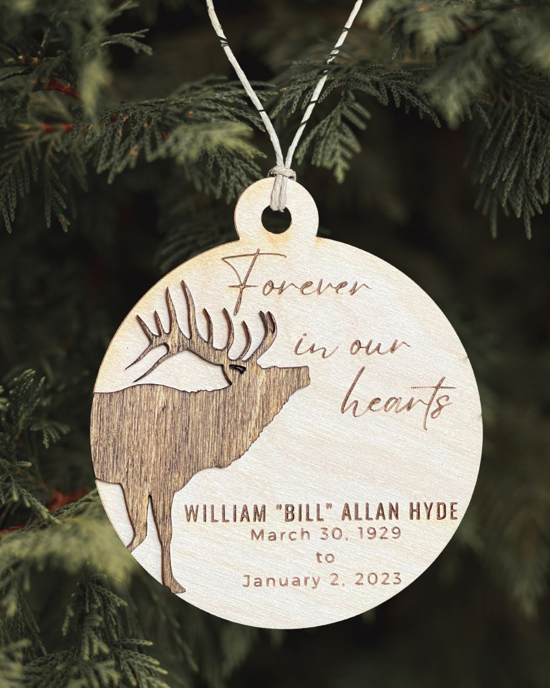 Memorial Ornament - Elk