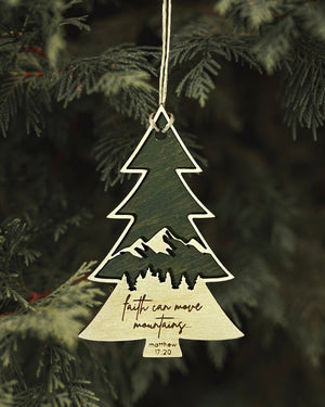 Open image in slideshow, Faith Can Move Mountains Ornament
