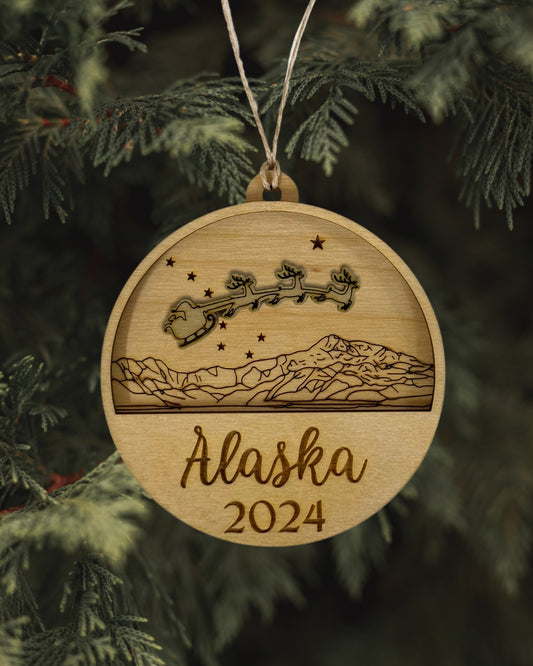 Stars Over Denali Ornament - Alaska 2024