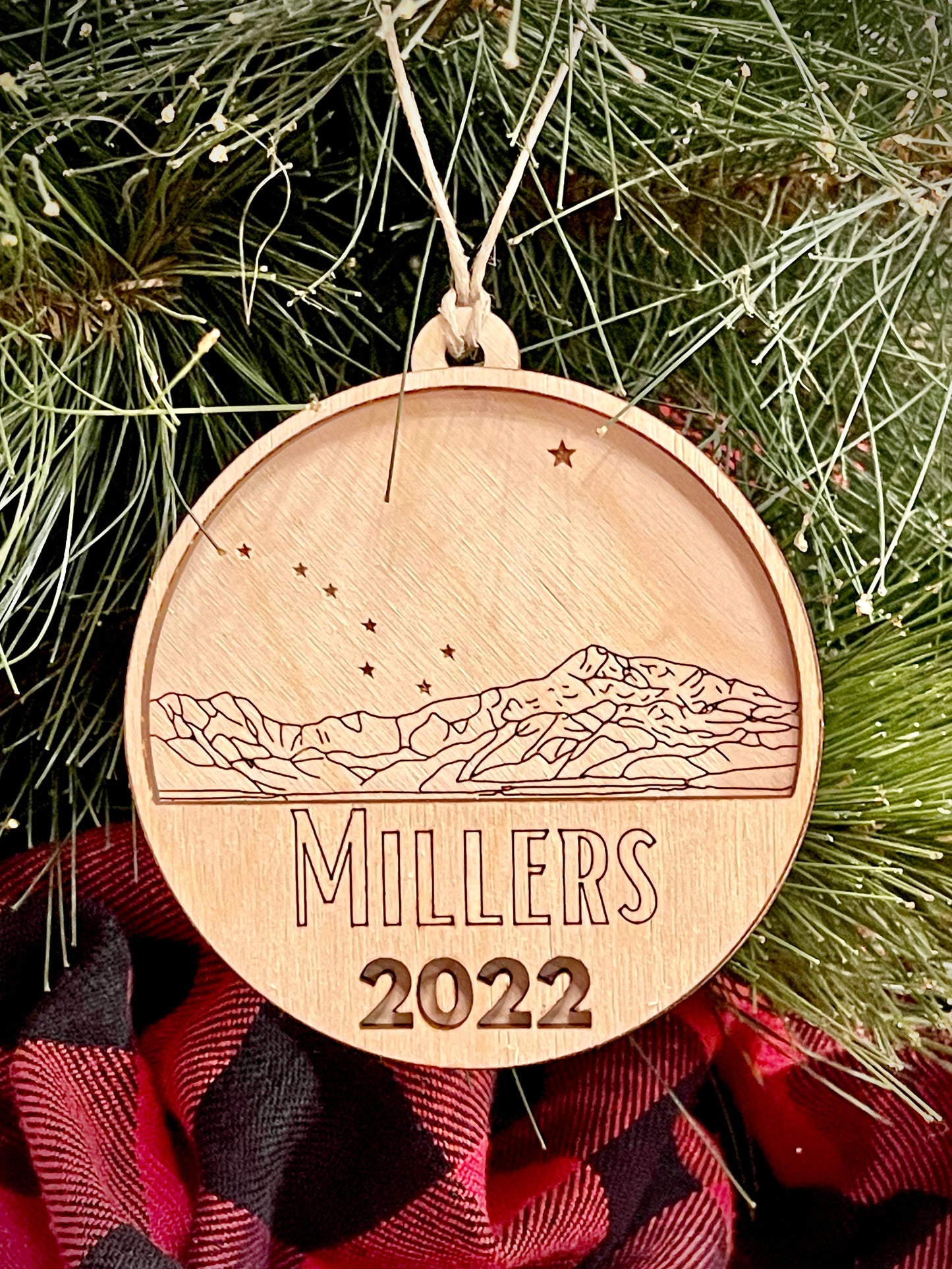 Stars Over Denali Ornament - Personalized