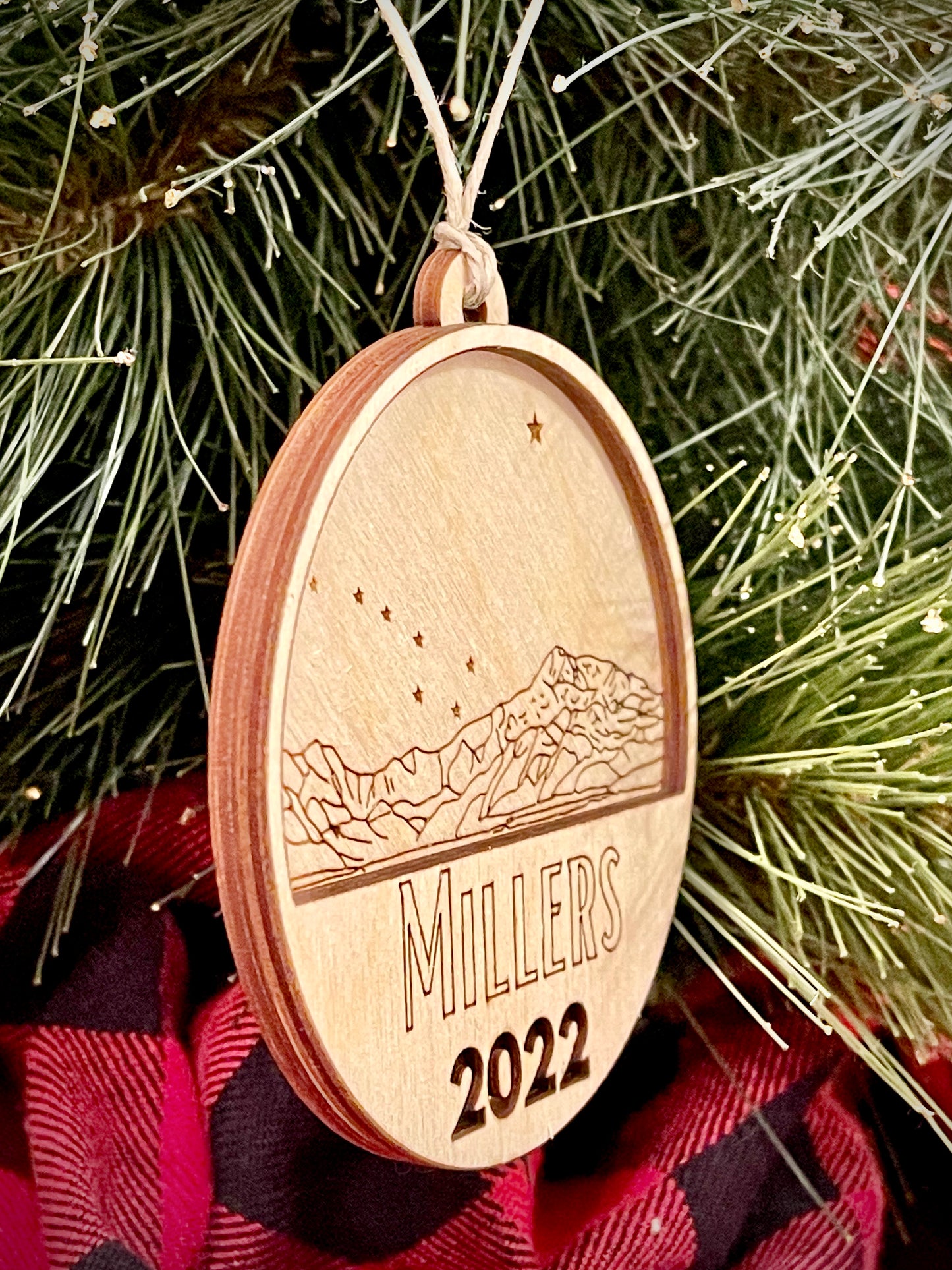 Stars Over Denali Ornament - Personalized