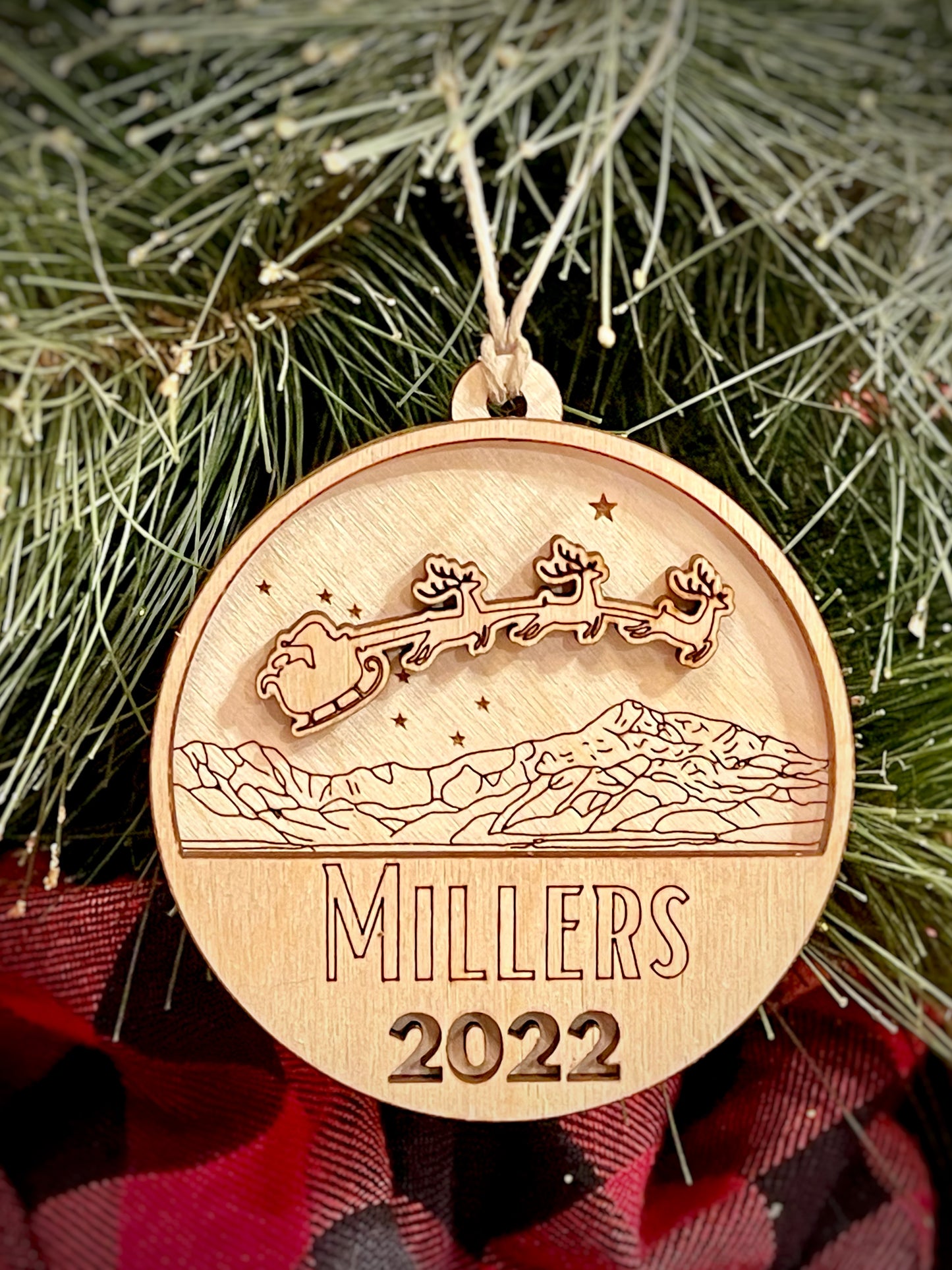 Stars Over Denali Ornament - Personalized