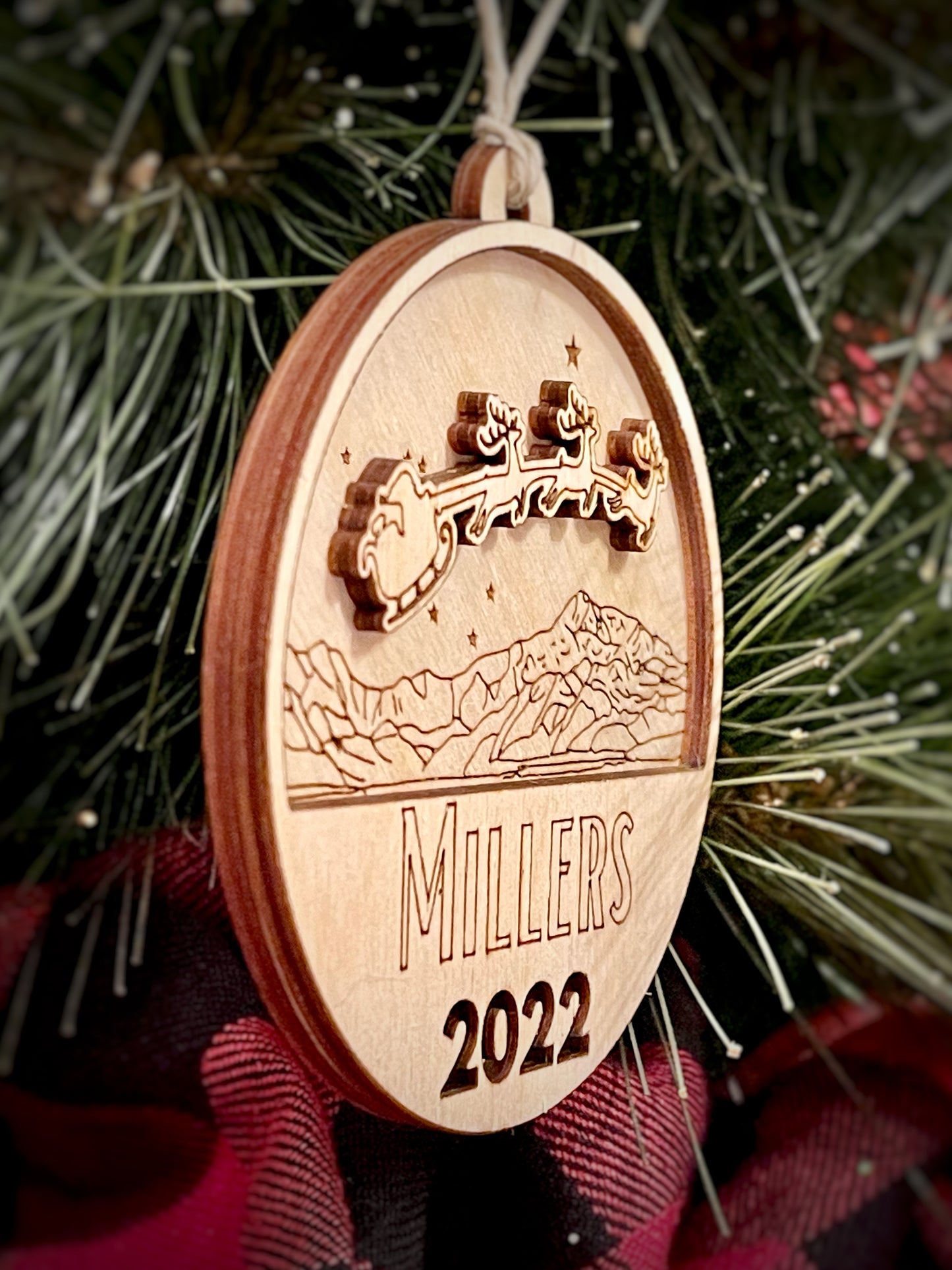 Stars Over Denali Ornament - Personalized