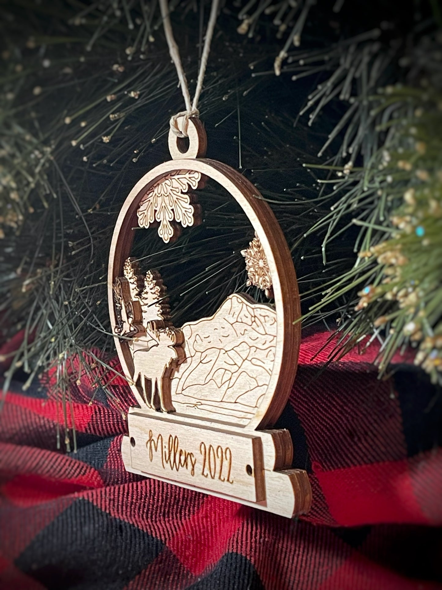 Alaska in a Snow Globe Ornament